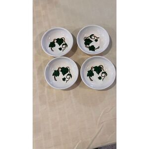 Vintage Metlox Poppy Trail California Ivy Handpainted Fruit Berry Bowl Set of 4
